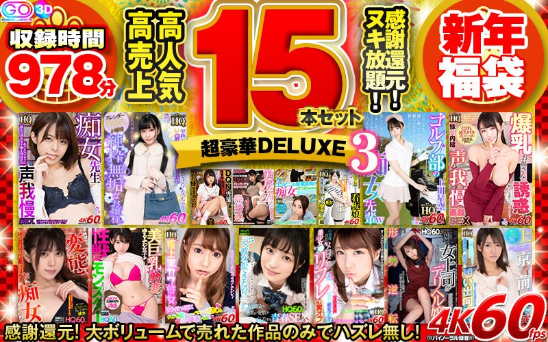【VR福袋】感謝還元！ 高売上・高人気15本セット 超豪華DELUXE新年福袋3（h_1127vosf00003）レビュー｜評価と感想