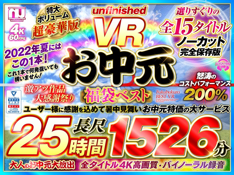 【VRお中元】unfinished VR 福袋ベスト（urvrspfuku00003）レビュー｜評価と感想
